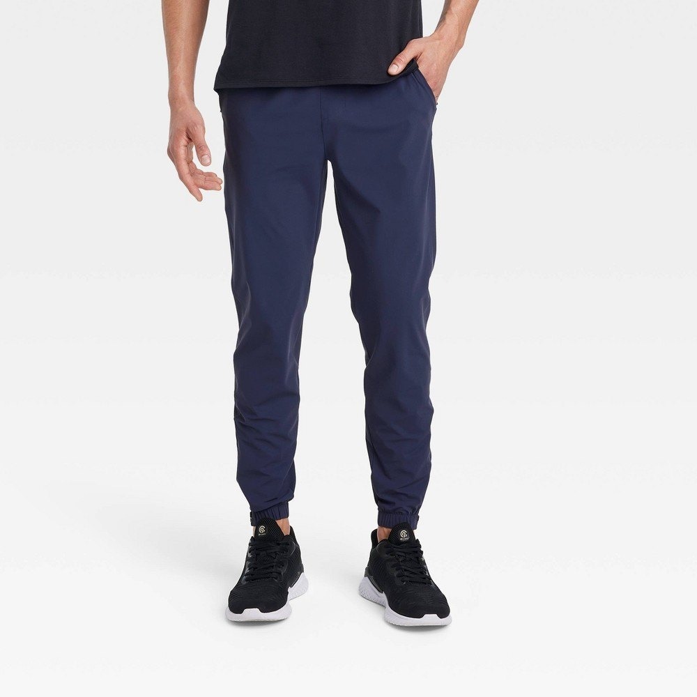 All in Motion Men's Lightweight Tricot Jogger Pants Navy Size L New With‎ Tags